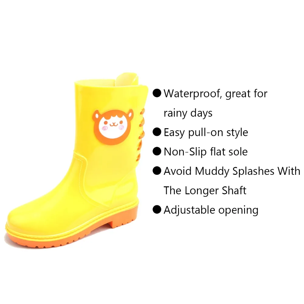 Обувь женская Резиновые сапоги женские Женские Глянцевые ботинки Ботильоны на