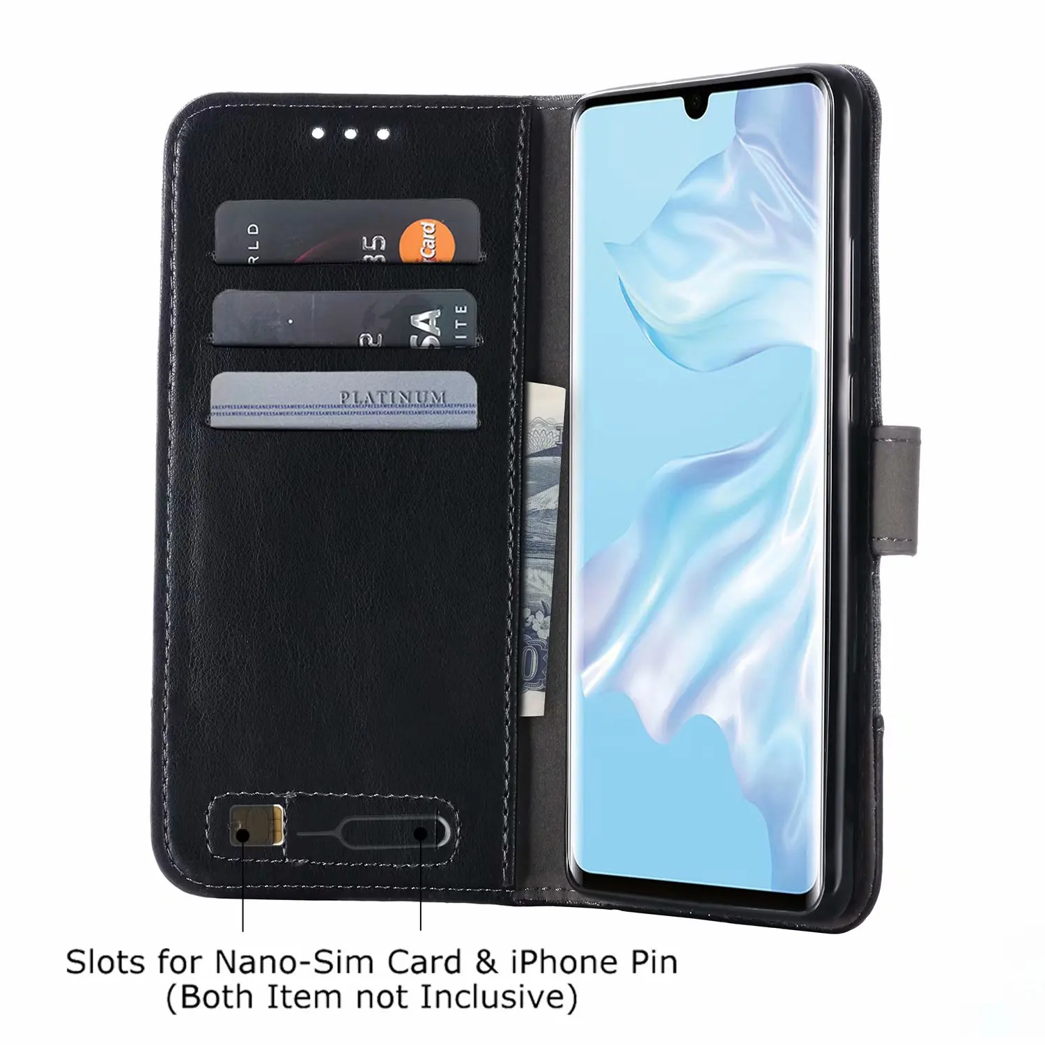 Роскошный кожаный чехол из джинсовой ткани для Huawei P30 Pro P20 Mate 20 Lite Nova 4 Y6 Y7 2019 Y5 2018