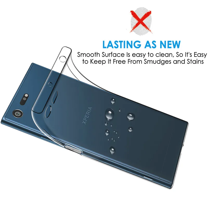 Qosea For Sony Xperia XZ Premium Case Slim Silicone Ultra-thin Transparent Soft TPU Protective XZ2 XZ1 Compact Cover |