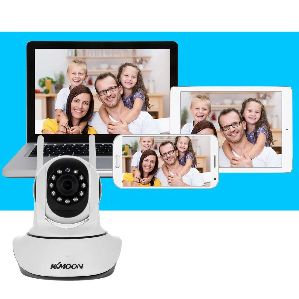 KKmoon IP камера 720 P/1080 P HD беспроводная Wifi камера сетевая камера наблюдения ночная версия Двусторонняя аудио P2P домашняя камера видеонаблюдения