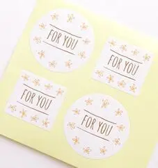 

Free shipping FOR YOU small flower sealing paster DIY decorative sticker gift packaging stickers dessert bag box packing sticker