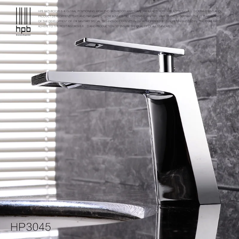 HPB водопад медный латунный Смеситель для раковины ванной комнаты смеситель на