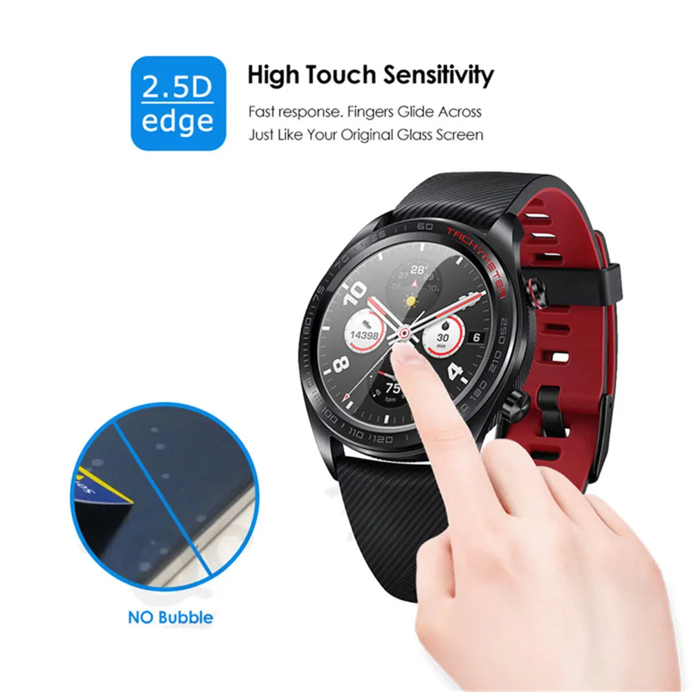 Пленка из закаленного стекла для смарт-часов Huawei Honor Watch Magic 9H прозрачная