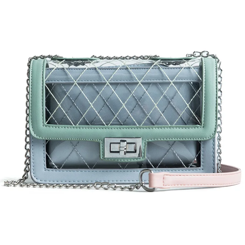 NBSAMENG Дизайн Для женщин вечерние Crossbody сумка прозрачная ПВХ Желе маленькая леди