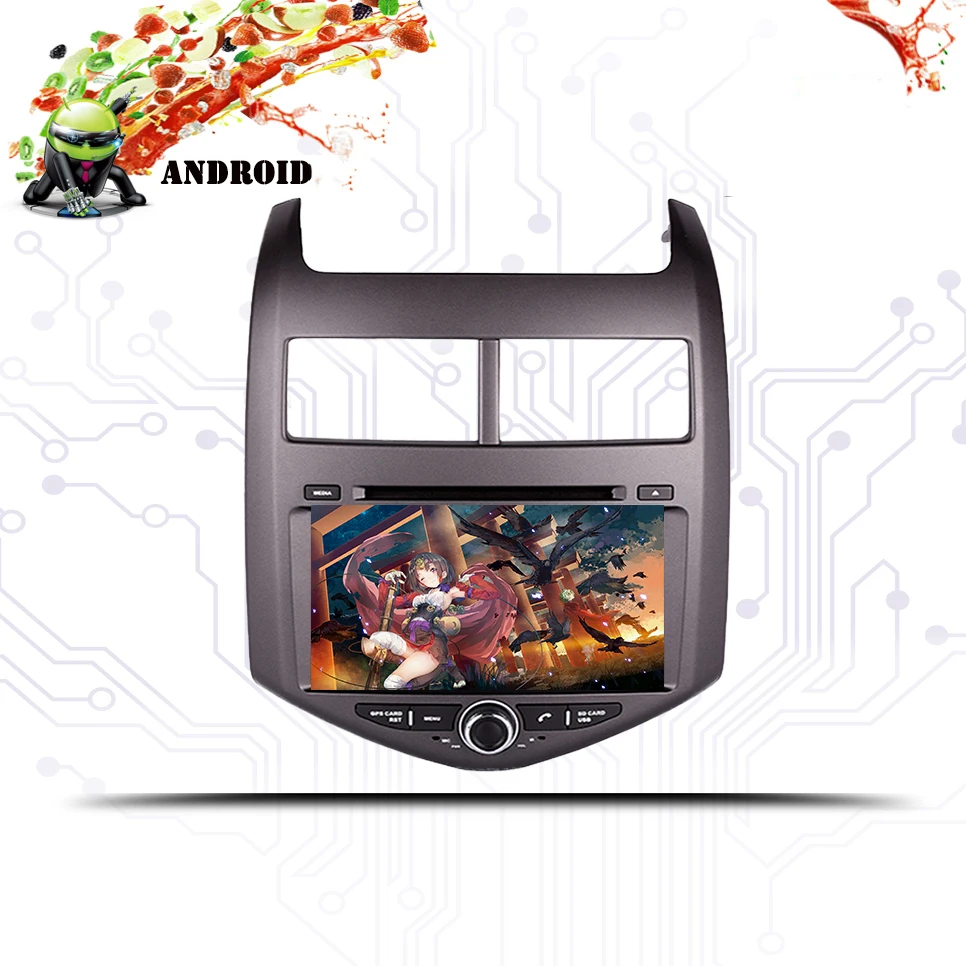 8 ядер CD DVD плеер 2 Din стерео Android 9 0 автомобильное радио для Chevrolet Aveo/Sonic 2011 2018 GPS