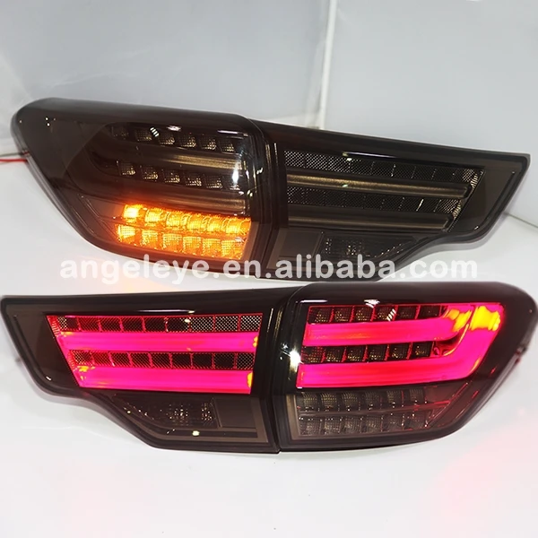 For TOYOTA Kluger Highlander LED Tail Lamp 2014-2015 year Smoke Black Color BZW | Автомобили и мотоциклы