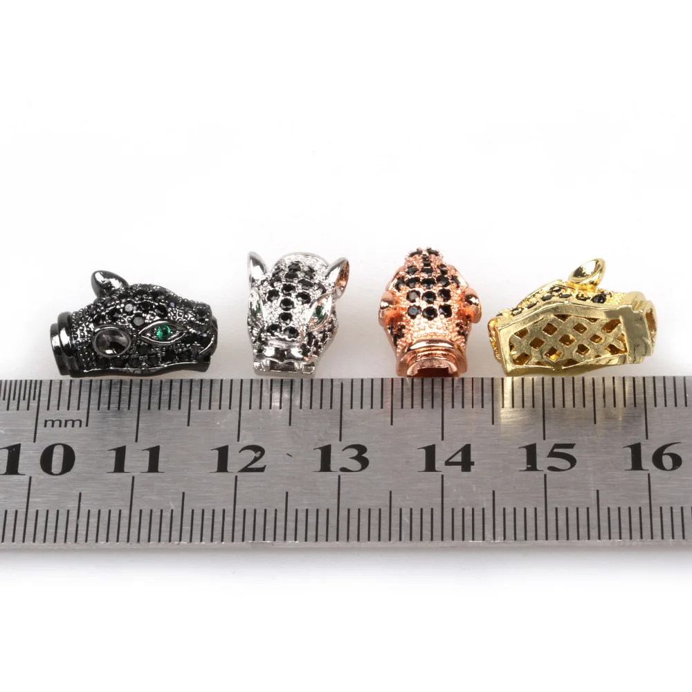 Латунные Микро Проложить Cz Кубического циркония леопардовые зеленые глаза