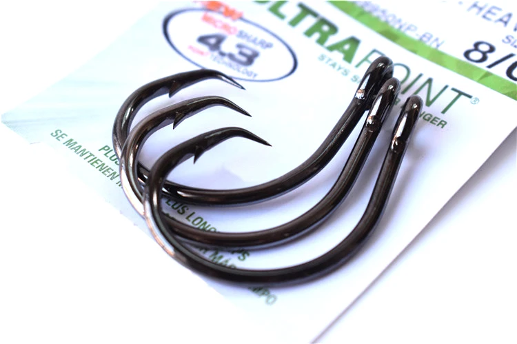 Mustad 39950NP Ultrapoint рыболовные крючки глубокий Океанский червь заостренный колючий