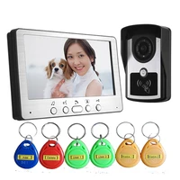 smartyiba rfid video intercom home phone with lock intercom electronic video door entry rainproof video call door bell