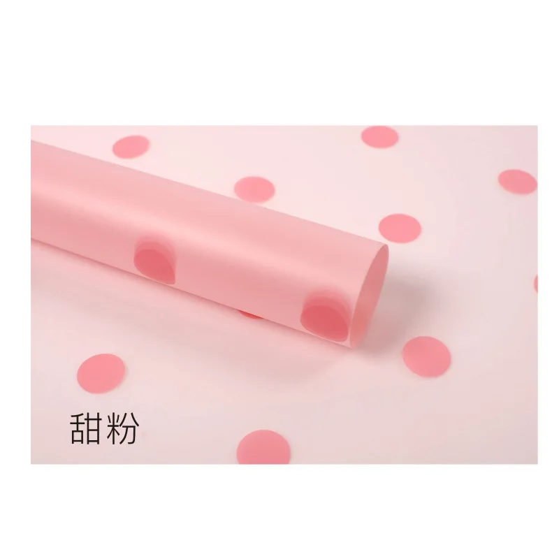 Pink 20 шт прозрачная оберточная бумага для цветов водонепроницаемая точка флорист поставка подарочная оберточная бумага материал ручной работы Декор для дома - Цвет: Pink