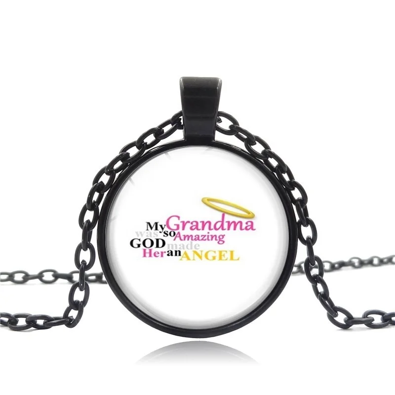 Моя бабушка была так удивительным Богом сделала ей ангел кулон ожерелье Рип