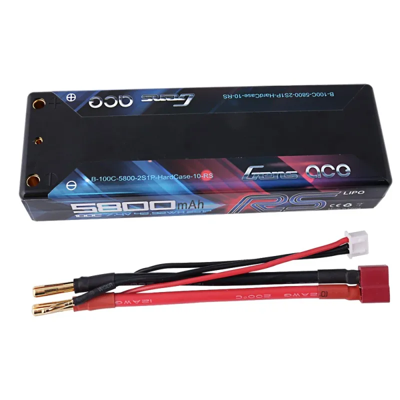 Аккумулятор Gens ace 7 4 V 5800mAh 100C 200C Lipo 2S Deans Plug надежное питание для гоночных