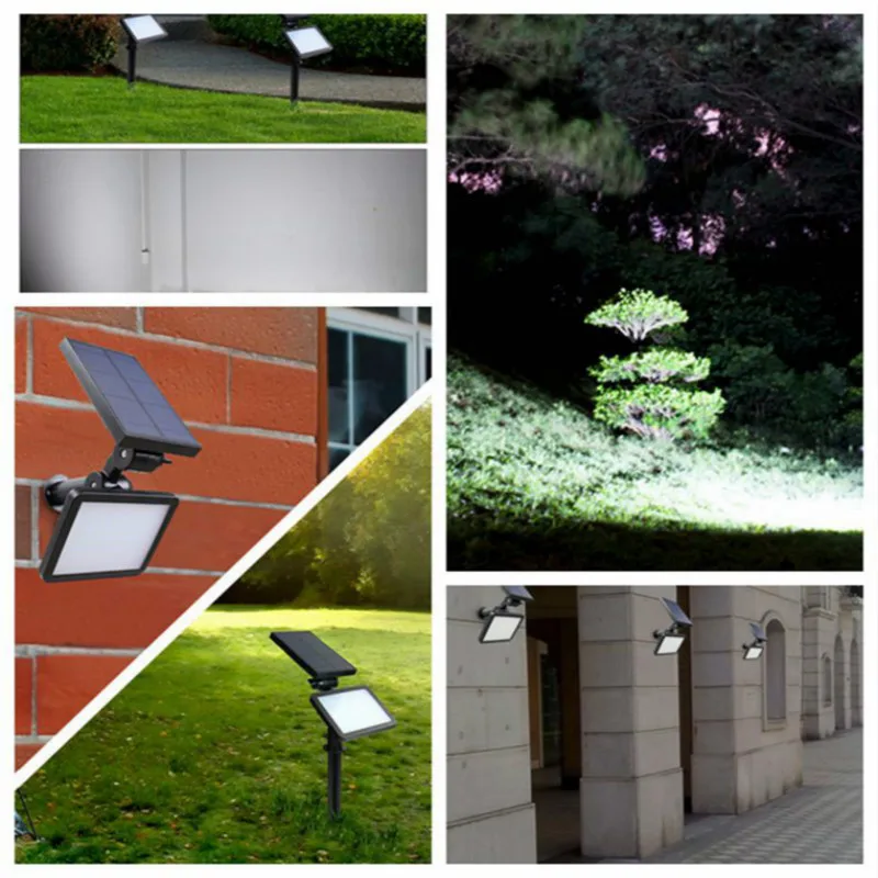 

Garden Solar Lamp Spotlight White Wall Lamps Waterproof 48led Outdoor Emergency Led Lawn Lighting Lampe Solaire