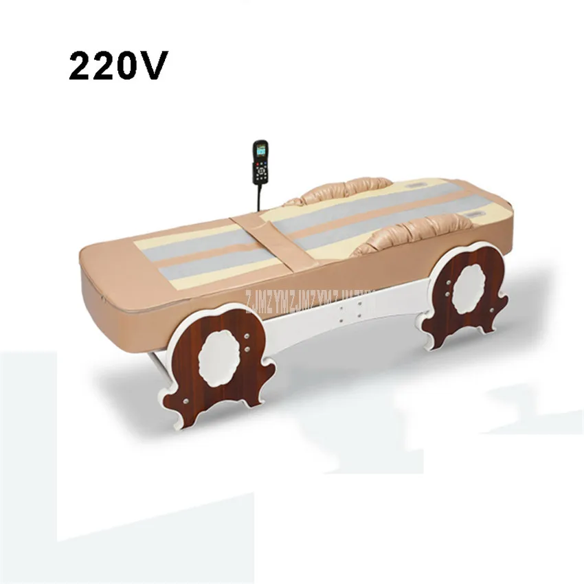 220V Wood color Многофункциональный 12+ 1 Режим горячий нефрит физиотерапия термотерапия кровать орбитальный нефрит инфракрасный с вибрацией тело здоровье Массажная кровать - Цвет: 220V Wood color