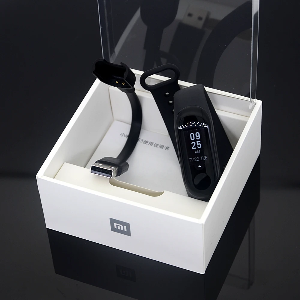 Смарт браслет Xiaomi Mi Band 3 фитнес с большим сенсорным экраном 0 78 дюйма OLED сообщения
