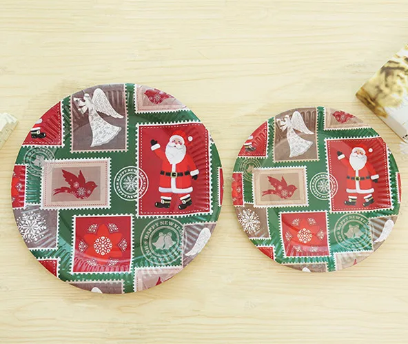 Бесплатная доставка 100 шт. маленькие бумажные тарелки 7 дюймов (18 см) для печенья в