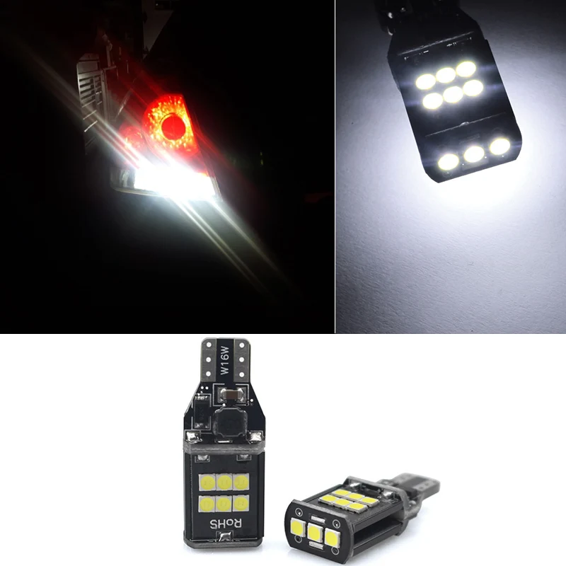 2 шт. Автомобильные светодиодные лампы T15 W16W 921 912 2835 15SMD|Фара для авто в сборе| |
