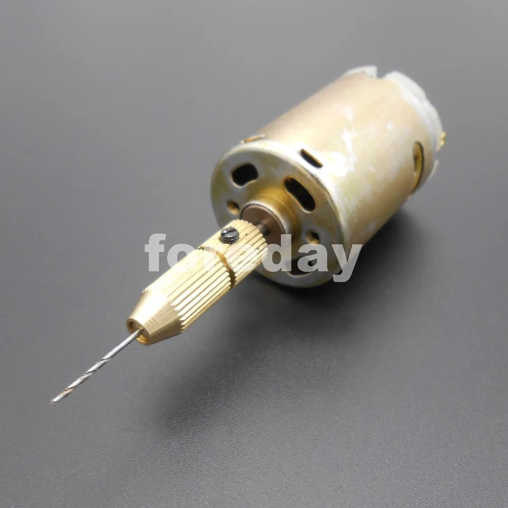 

10PCS Hot DC 12V PCB drilling dedicated special small electric drill power & 0.8mm bit Motor Diameter 28mm *FD047X10