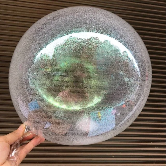 Белый Блестки для поделок круглый из ПВХ прозрачный воздушный шар круглый пузырь гелиевые шары для детей день рождения Свадебные украшения воздушные шары - Цвет: Белый
