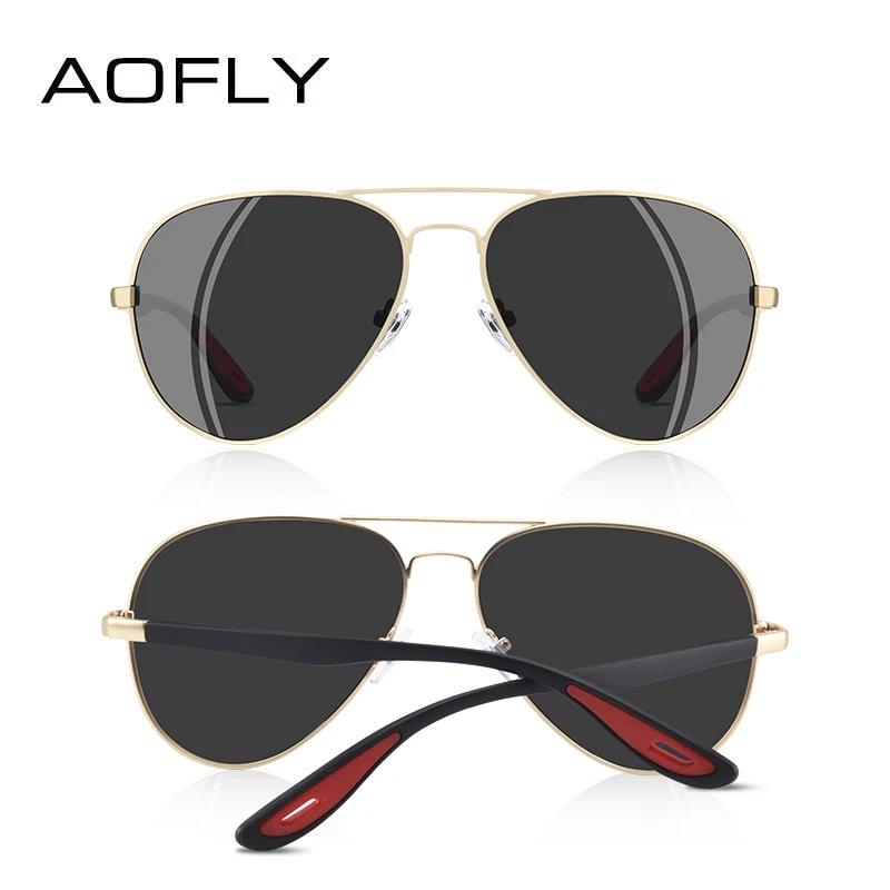 AOFLY, дизайнерские, классические, поляризационные, солнцезащитные очки для мужчин, для вождения, металл+ TR90, ультралегкие, солнцезащитные очки, UV400, Gafas Oculos De Sol