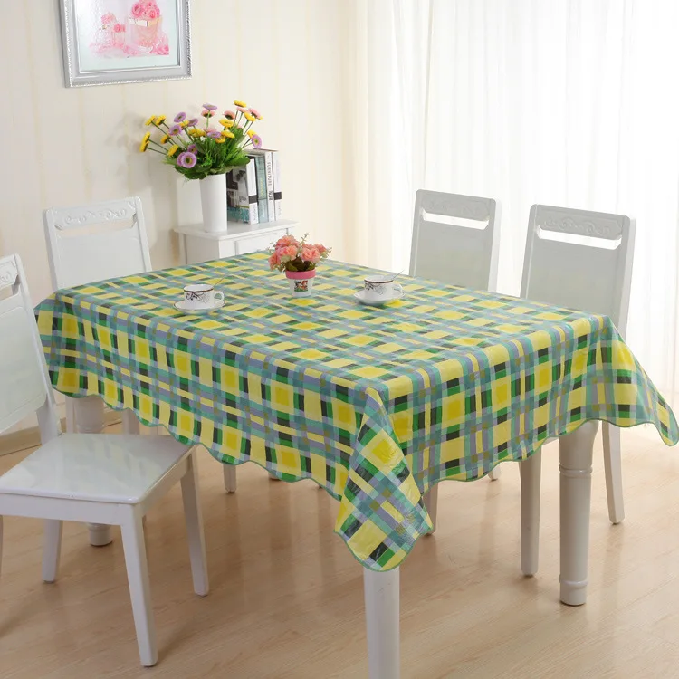 NIOBOMO тонкий ПВХ водонепроницаемый прямоугольник и круглая скатерть для