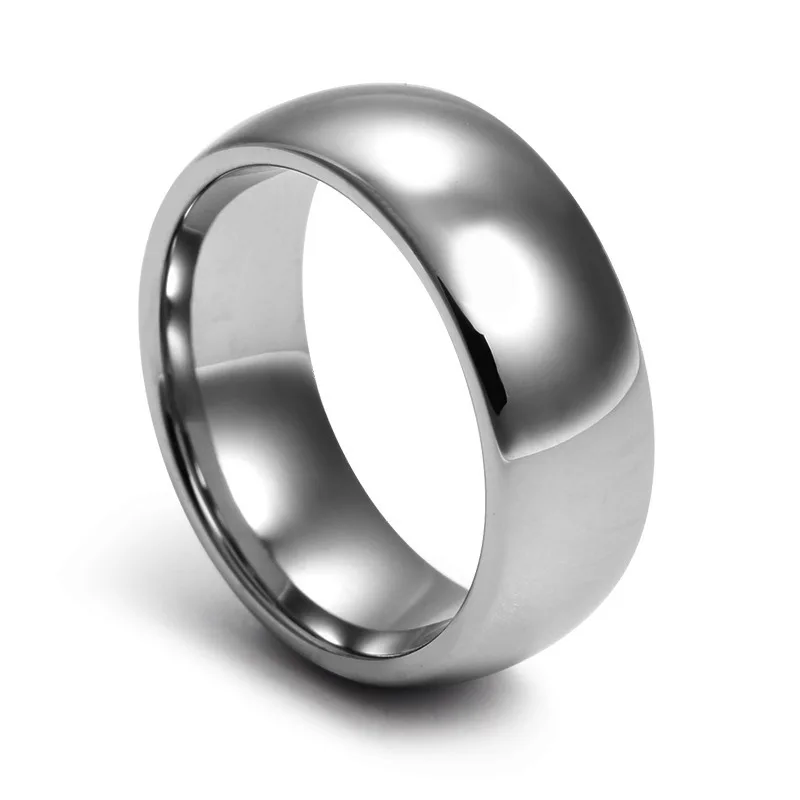 Бесплатная доставка кольцо Золото/Серебро/Роза tungsten стали простые гладкие дуги