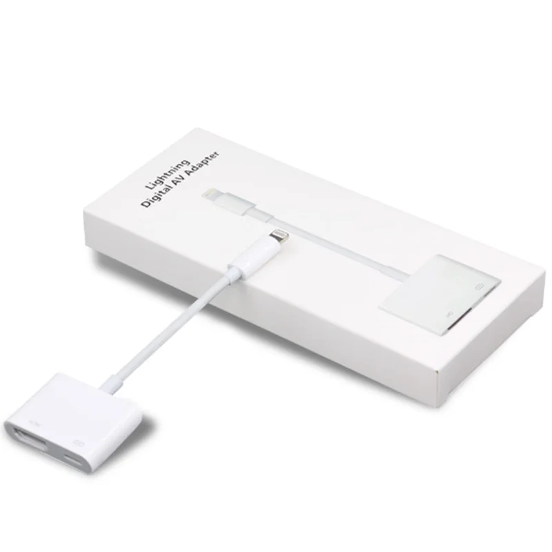 BASIX Lighting To HDMI кабель для IPhone к аудио ТВ AV Кабель адаптер + USB Iphone 5S 6 6s 7 Plug Ipad IPod|usb adapter