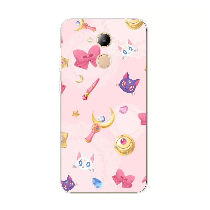 Huawei Honor 6C Pro Case кремния собак и кошек мультфильм живопись ТПУ Мягкая задняя крышка