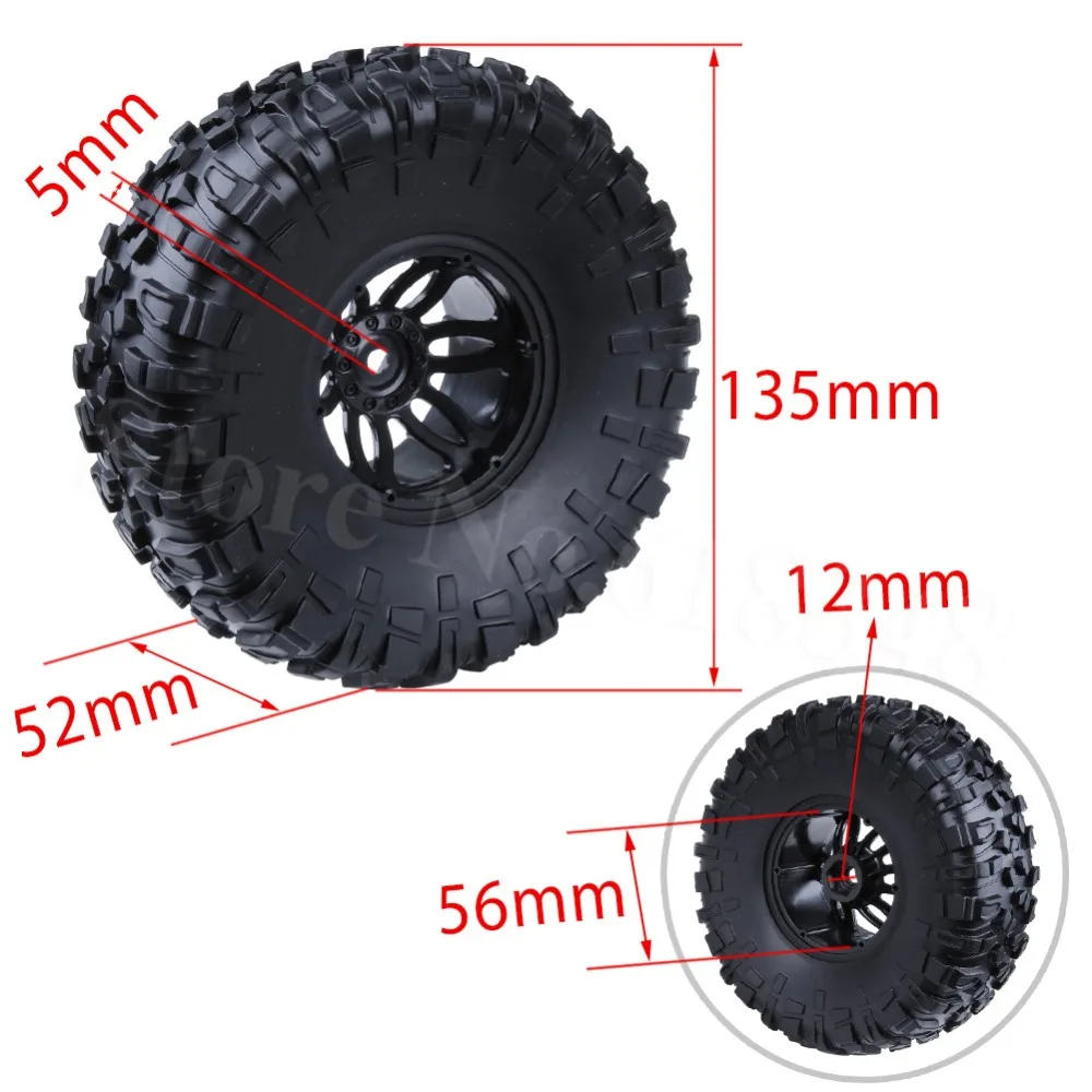 4 шт. 2 &quotПневматические пневматические колеса Beadlock диски и шины OD: 135 мм насос для
