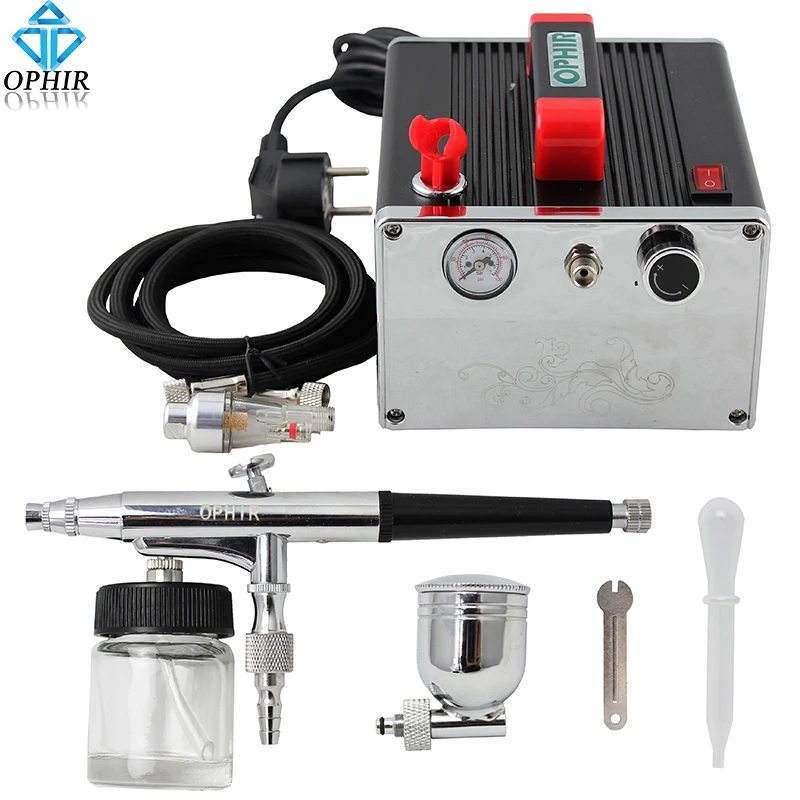 Краска для тела OPHIR черный Аэрограф Двойного Действия 0 3 мм воздушный компрессор