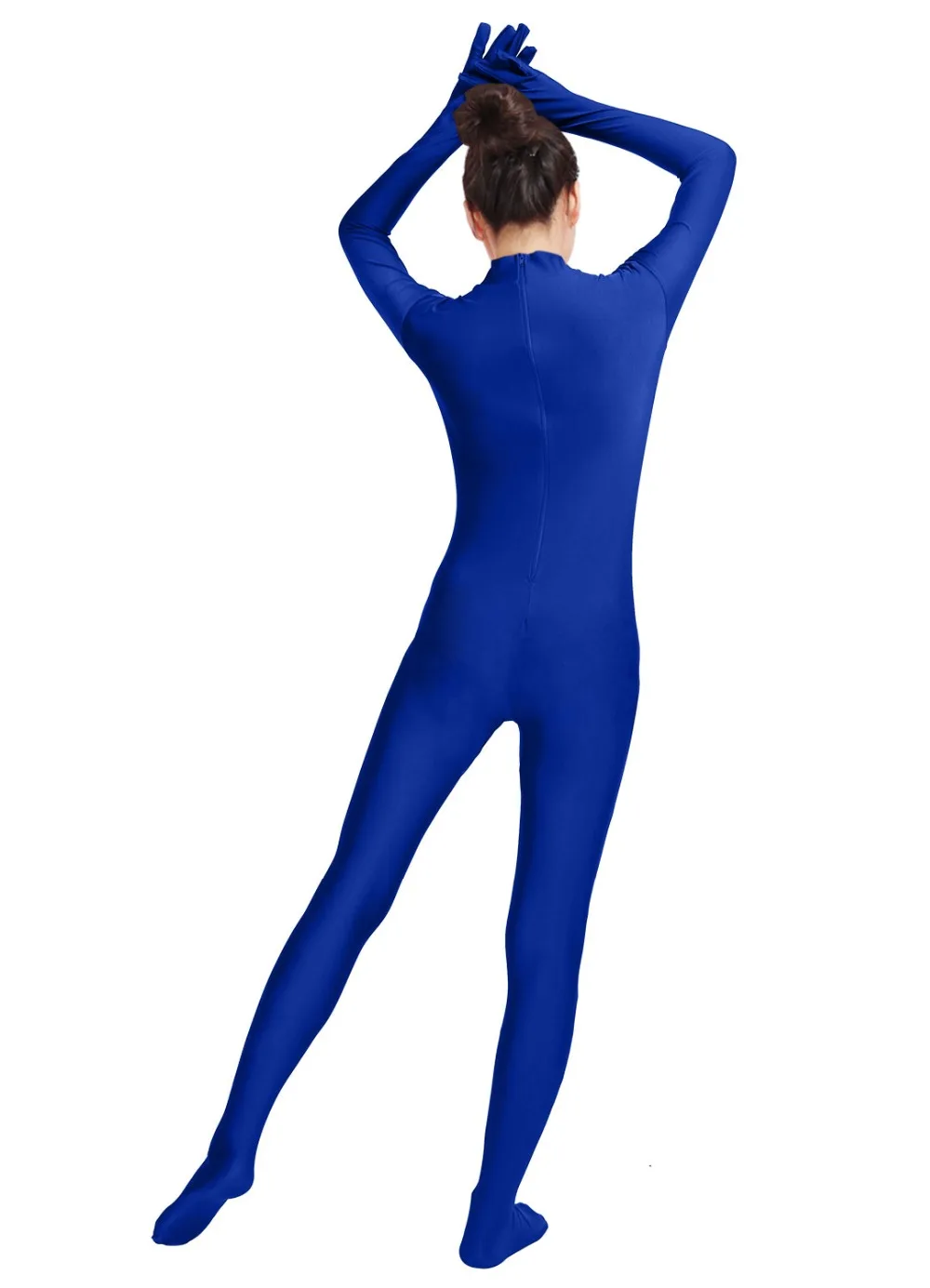 LZCMsoft черный полный боди Zentai колготки из лайкры для взрослых Одежда танцев