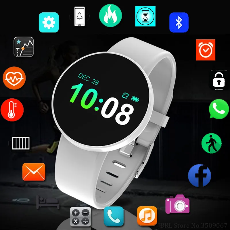 Спортивные Смарт часы Для мужчин женские умные для Android IOS Фитнес трекер