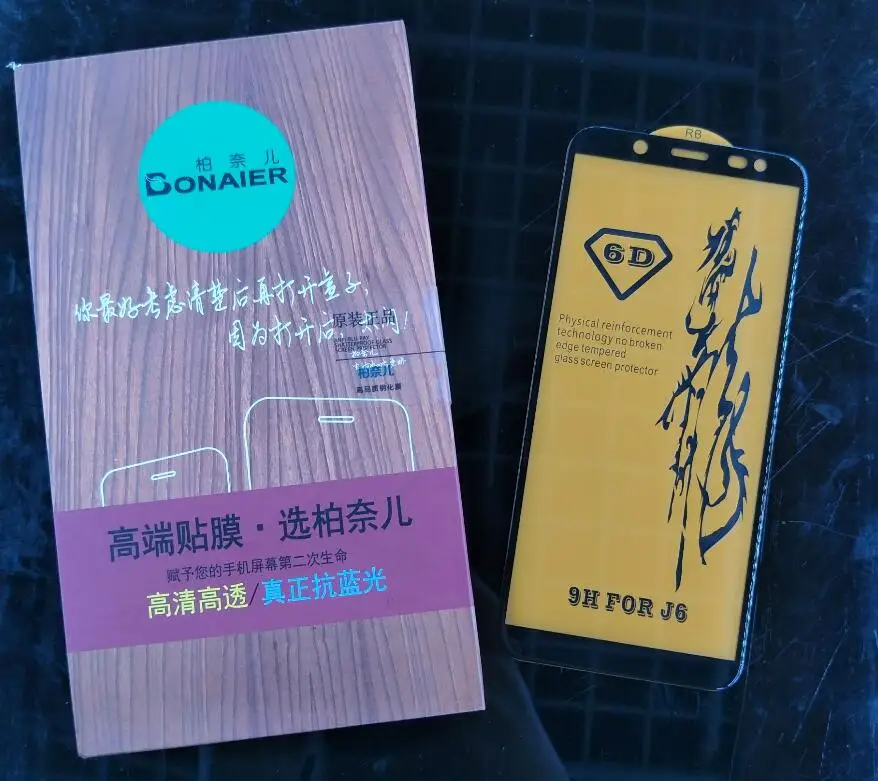 Bonaier полностью наклеиваемая поверхность закаленное Стекло для samsung Galaxy J6 J600 J600F/DS Экран Защитная крышка для samsung J6 защитный Стекло