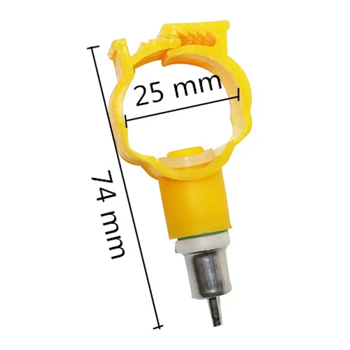 25mm Pipe Diameter 5 шт Кролик ниппель поилка Автоматическая ниппель кормушки поилки воды для кроликов, грызунов ниппель поилка - Цвет: 25mm Pipe Diameter