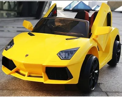 52yellow Детский Электрический автомобиль с пультом дистанционного управления детский Bluetooth езды на автомобиле детский вид игры игрушки RC автомобиль электронная игрушка для детей Vehical автомобиль - Цвет: 52yellow