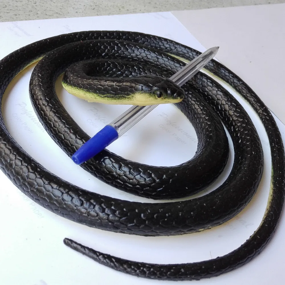 

1.25m fake snake practical joke gags prank brinquedos spoof tricky funny gadgets simulation animal novelty Halloween fool's day