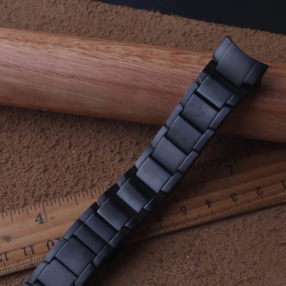 Новое поступление ремешок из нержавеющей стали для samsung Galaxy Watch 42 мм ремешок для часов 20 мм изогнутые концы черный браслет металлический матовый ремешок для часов