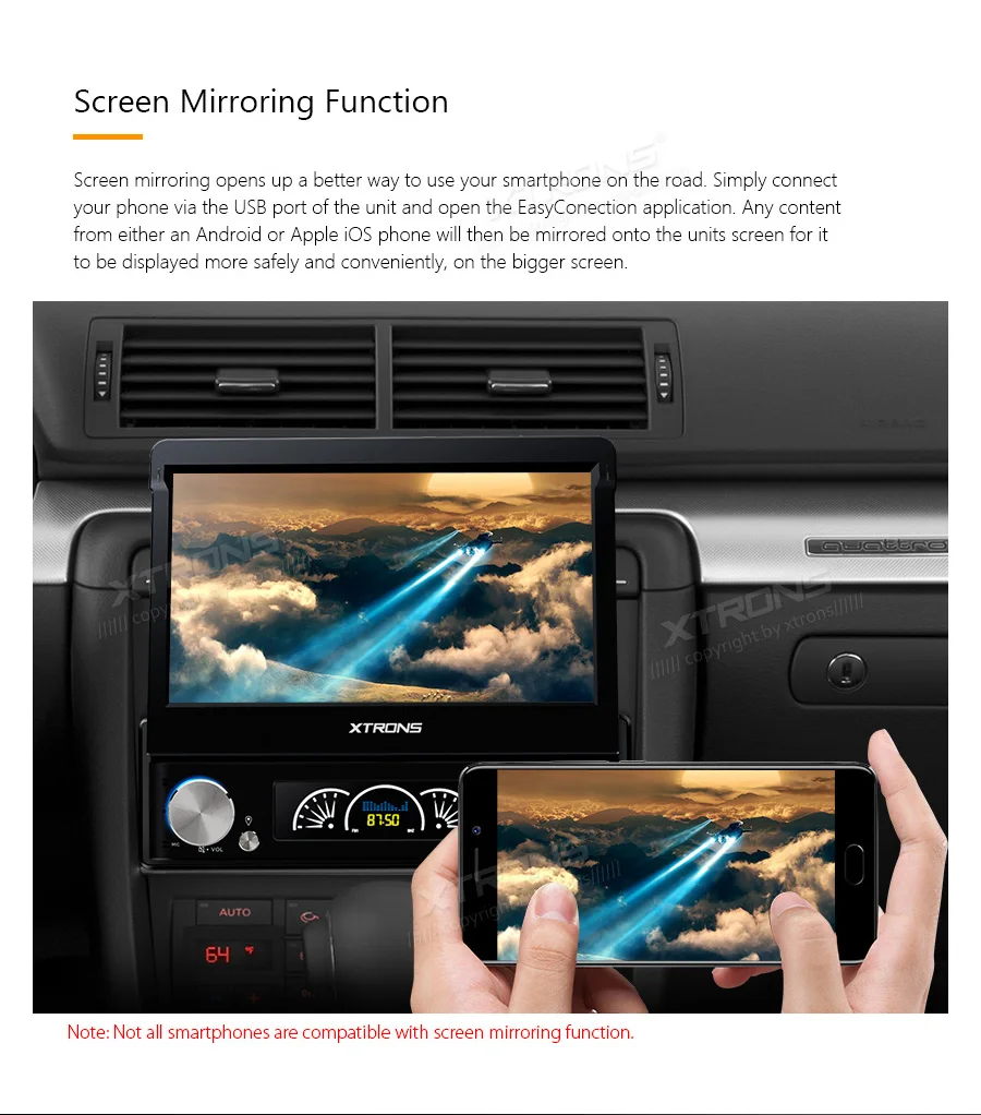XTRONS Универсальный " Android 8,1 One 1 Din радио автомобильный стерео dvd-плеер DSP RCA USB 1080P gps навигация рулевое колесо wifi OBD