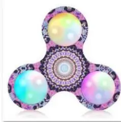 Свет Радуга spinner палец руки Пластик EDC блесны Непоседа для аутизма и СДВГ рельеф