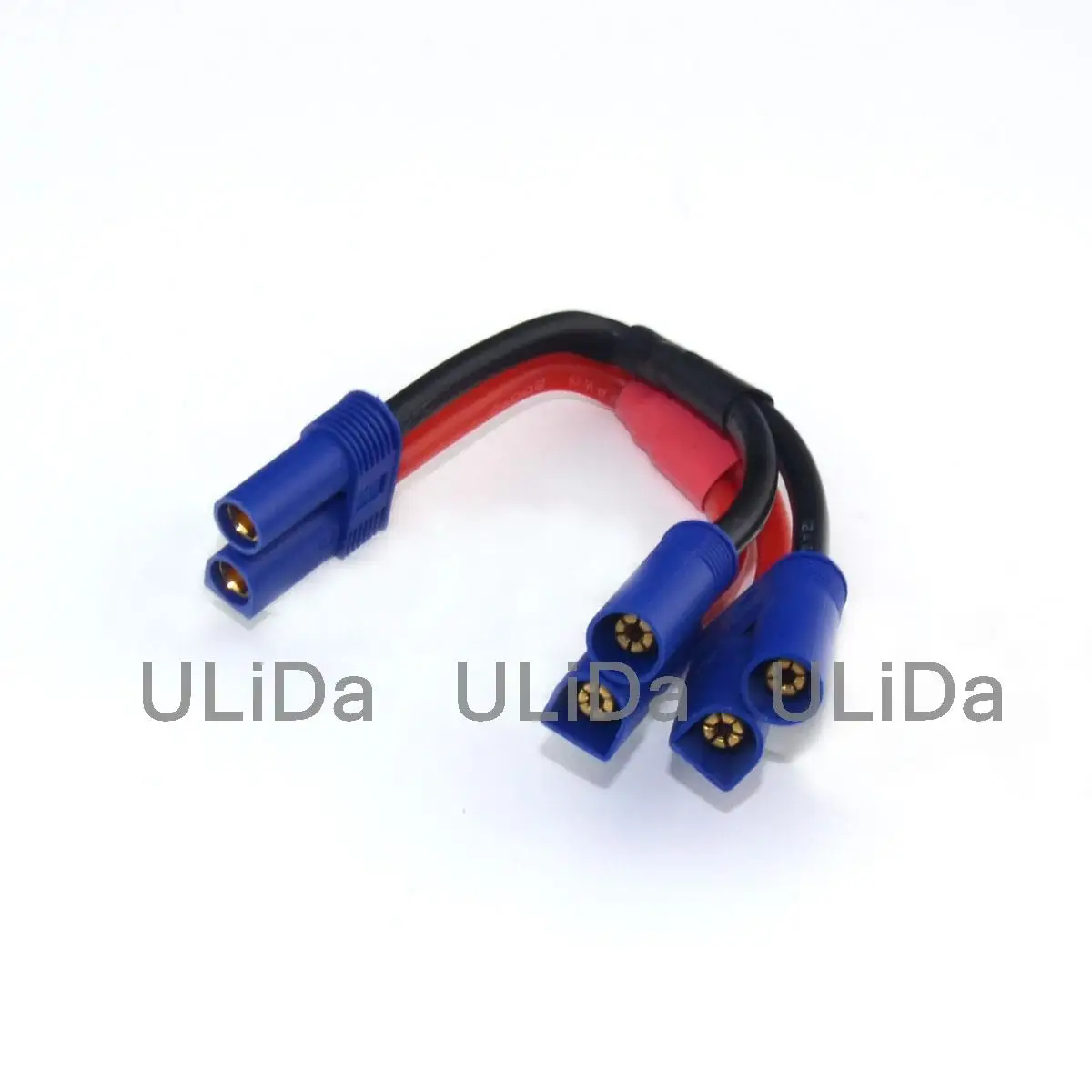 

Parallel Adapter: EC5 2 Male to 1 Female - 10CM 12awg Wire for RC Battery Quadcopter