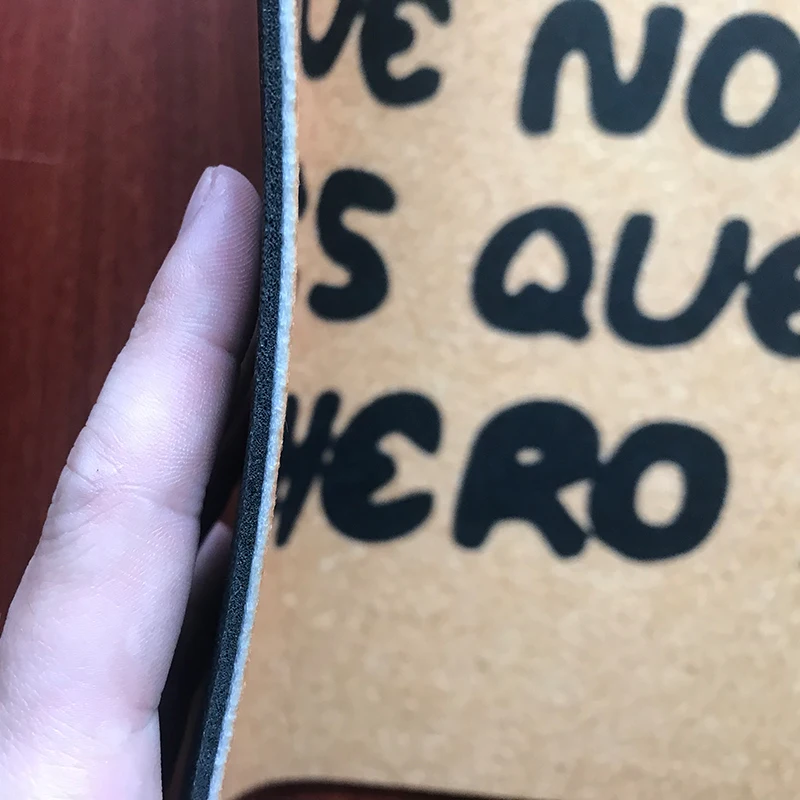 Противоскользящий Забавный испанский дверной коврик QUE NO ES QUE NO ESTE ES QUE NO QUIERO ABRIR на заказ Добро пожаловать коврик напольные коврики для спальни