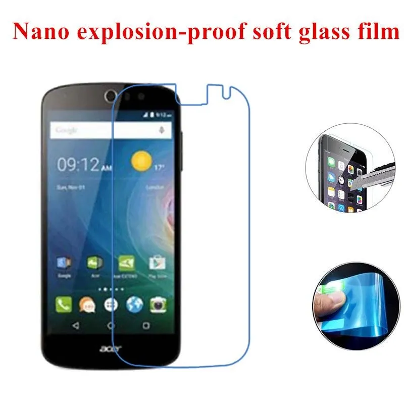 2 Шт./лот Нано взрывозащищенные Мягкий Стекло Clear Screen Protector Защитная Пленка для Acer