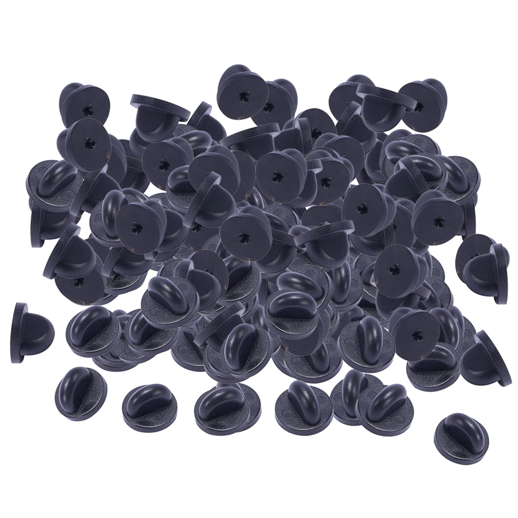 200 шт. безопасная брошка с замком ПВХ резиновые шпильки кнопки на спине застежки