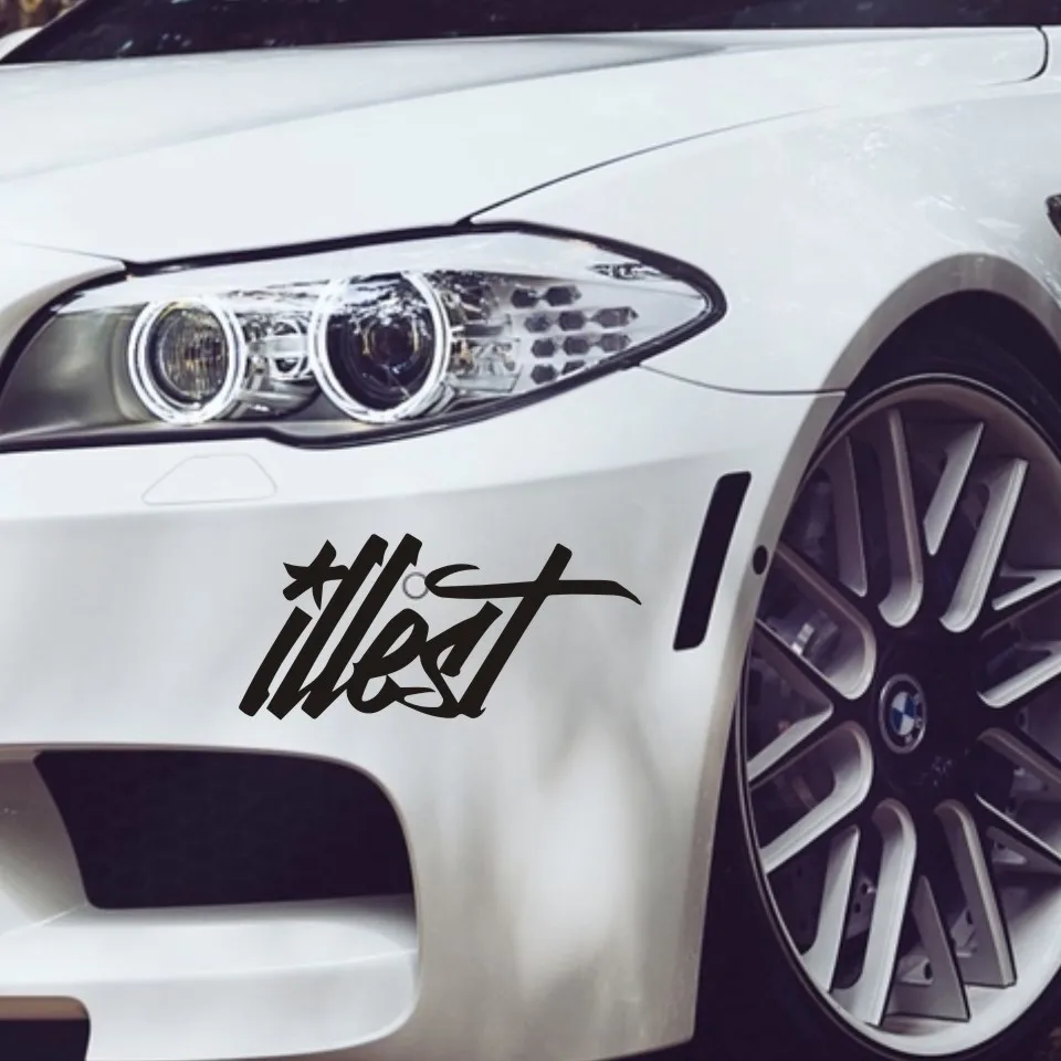 Наклейка для автомобиля s 3D наклейка ILLEST Drift гоночный автомобиль мотоциклы украшение Светоотражающая наклейка для стайлинга автомобиля 20,5 см* 9,5 см стикер на заказ
