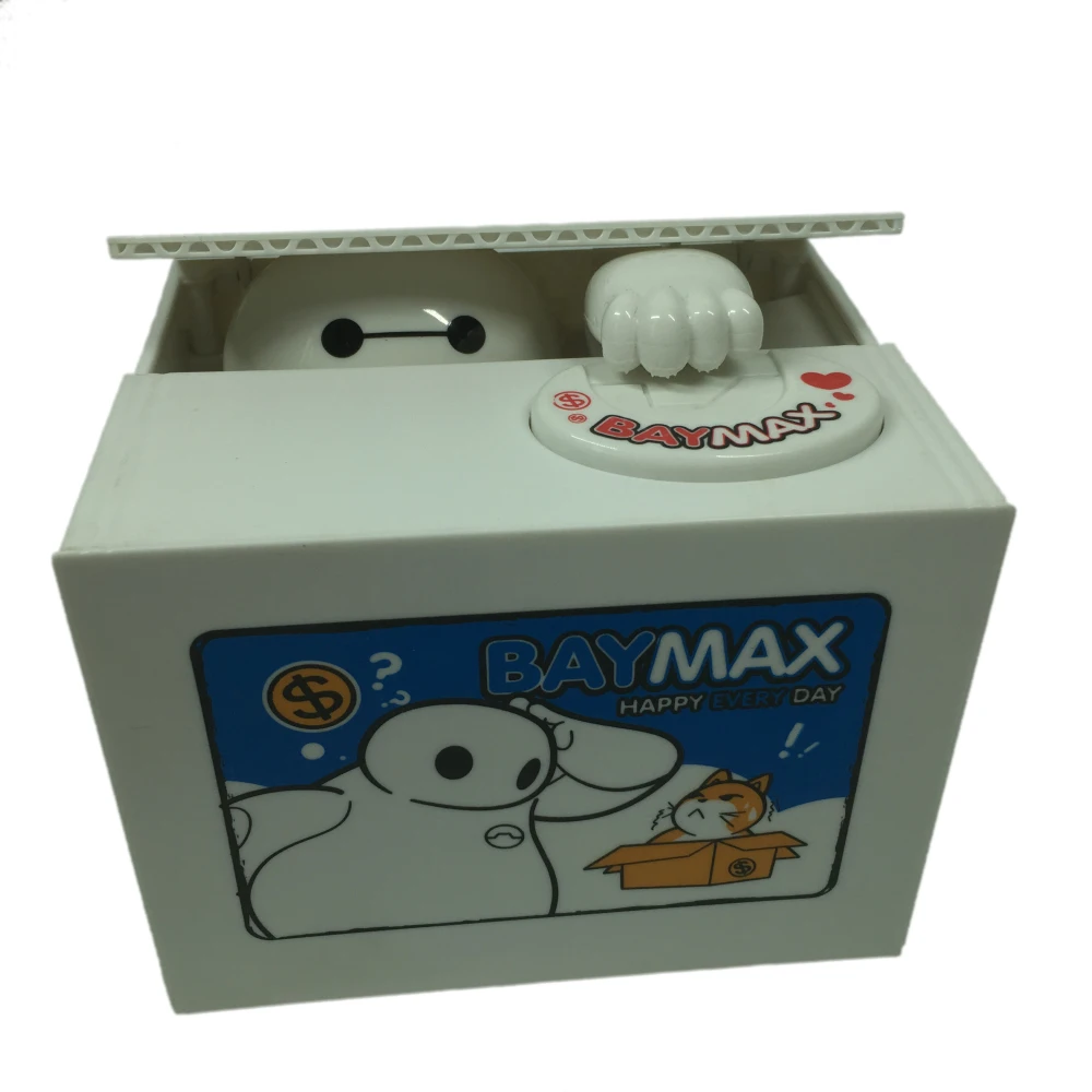 Baymax Копилка супергероя музыкальный автоматический краже денег Mischeaf экономить