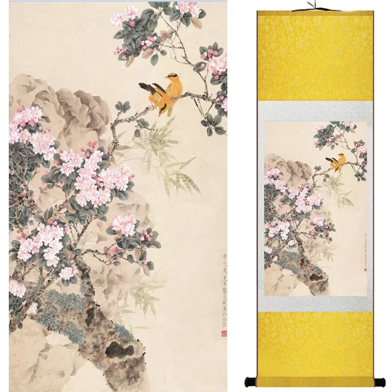 Украшение для дома и офиса искусственная птица картина китайская стирка