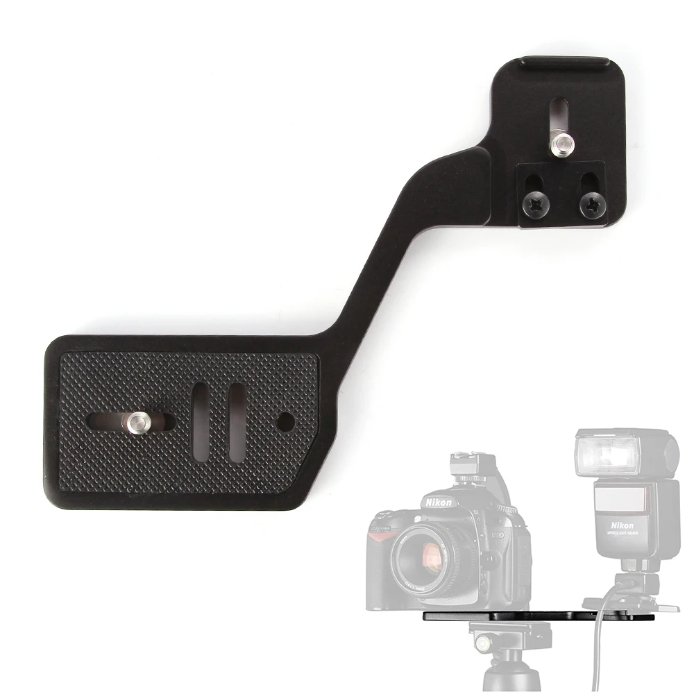Поддержка кронштейна для камеры с двойным винтом 1/4 &quotfr DSLR Speedlite штатив|stand alarm|camera