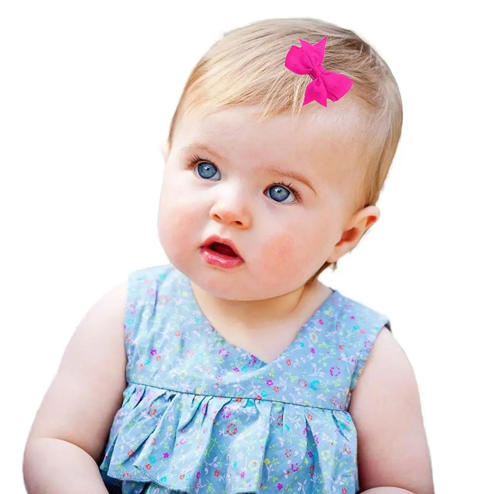 50 Pieces 25 Colors in Pairs Baby Girls Fully Lined Hair Pins Tiny 2