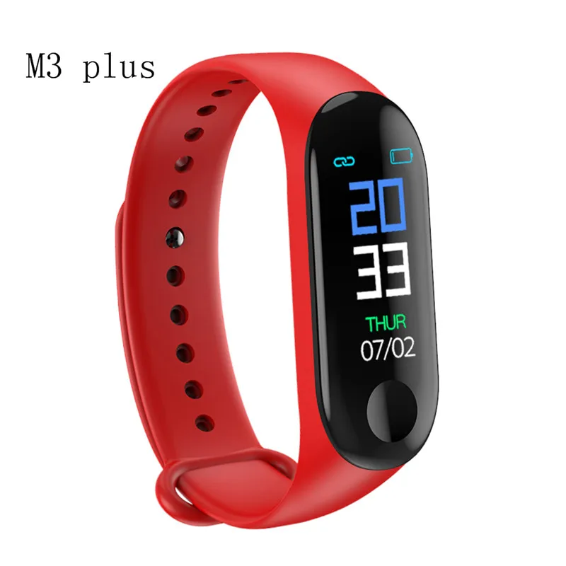 M3 plus Смарт-часы M3 Plus, Bluetooth, браслет, пульсометр/монитор артериального давления/фитнес/трекер, водонепроницаемый смарт-браслет, умные аксессуары - Цвет: M3 plus
