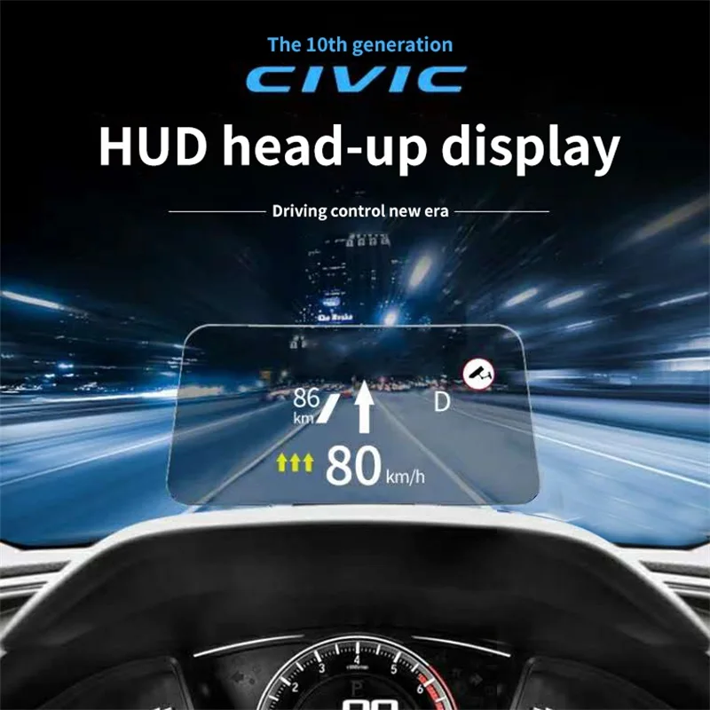 Многофункциональная система отображения HUD на лобовом стекле для Honda Civic 10th